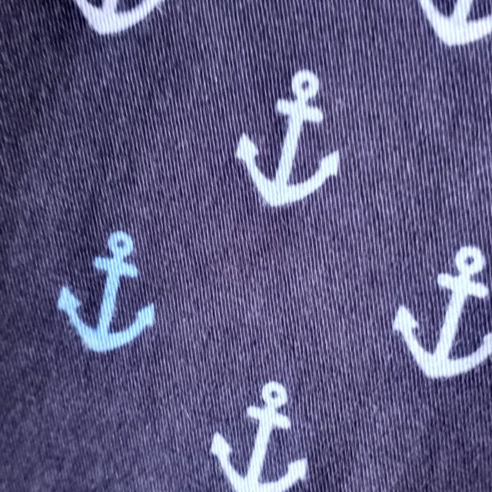 'crown & ivy' 24W Curvy Short Navy/Blues Anchor NWT - Picture 4 of 10